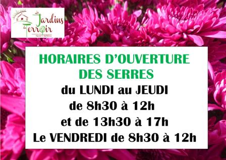 horaire ouverture site 110520